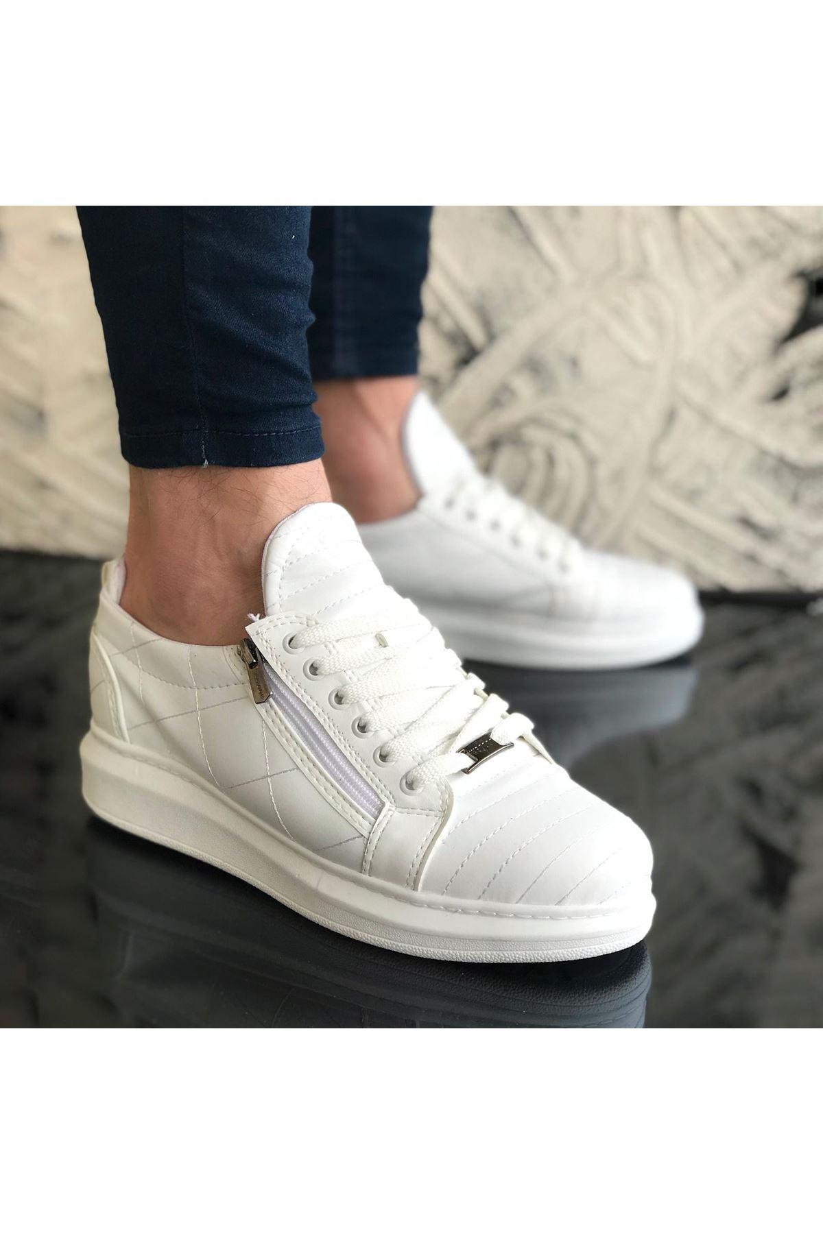 WG502 White Men's Casual Shoes - STREET MODE ™