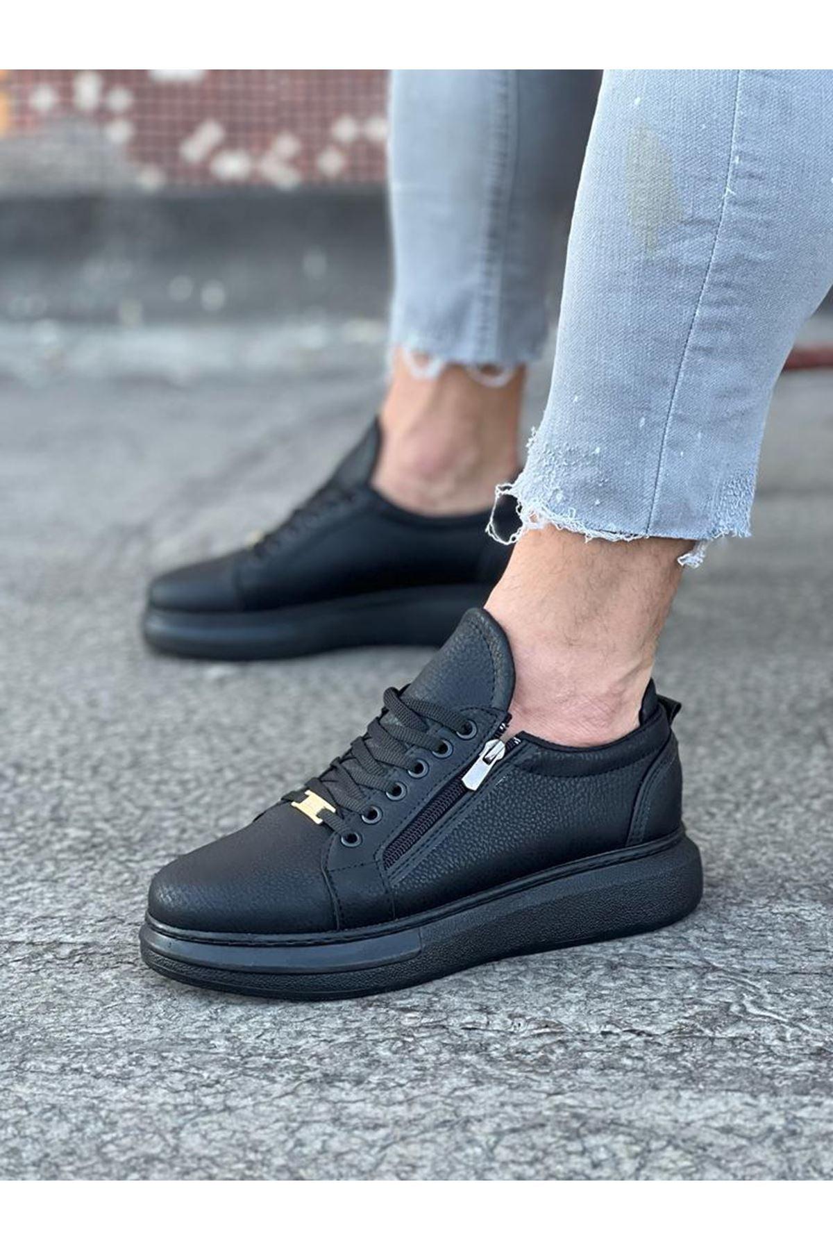 WG504 Black Men's Casual Shoes sneakers - STREET MODE ™